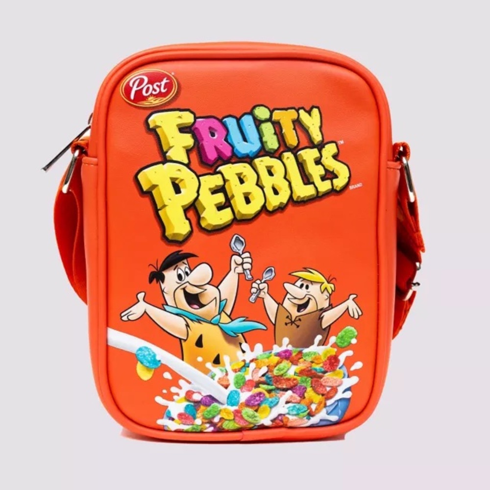 Buckle-Down Fruity Pebbles Fred & Barney Cereal Box Crossbody-Flintstones (NWOT)